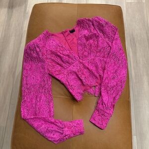 Lace Revolve crop top